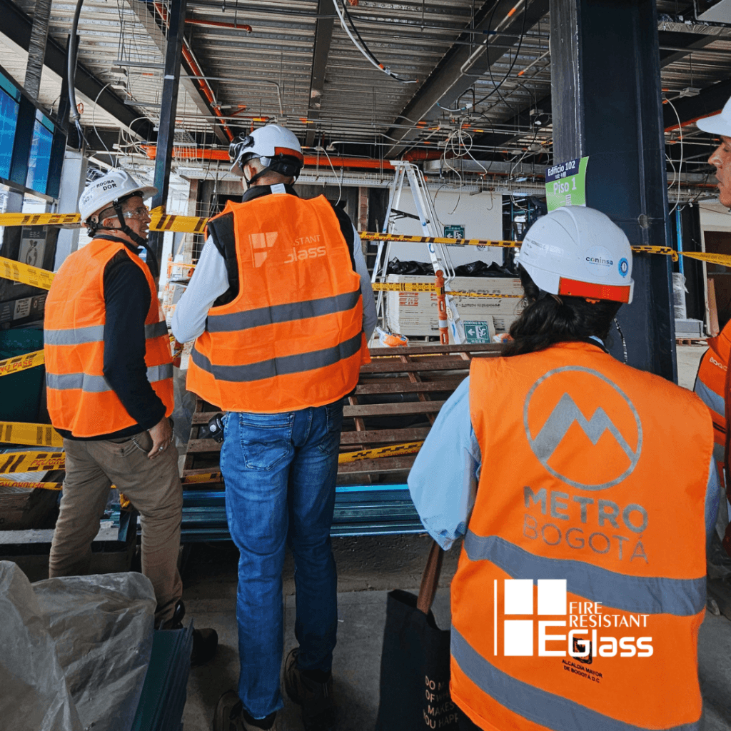 Puertas cortafuego para la Línea 1 del Metro de Bogotá instaladas por Eglass Fire Resistant