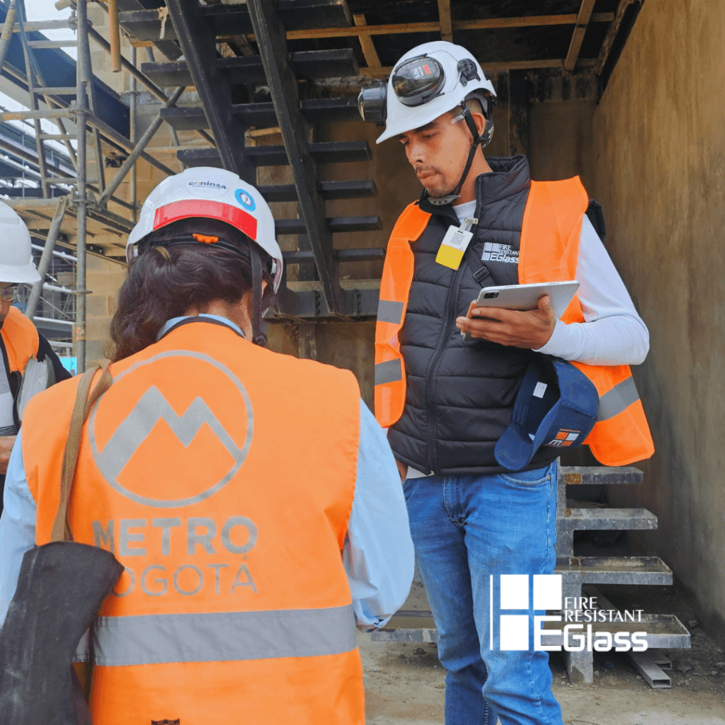 Puertas cortafuego para la Línea 1 del Metro de Bogotá instaladas por Eglass Fire Resistant