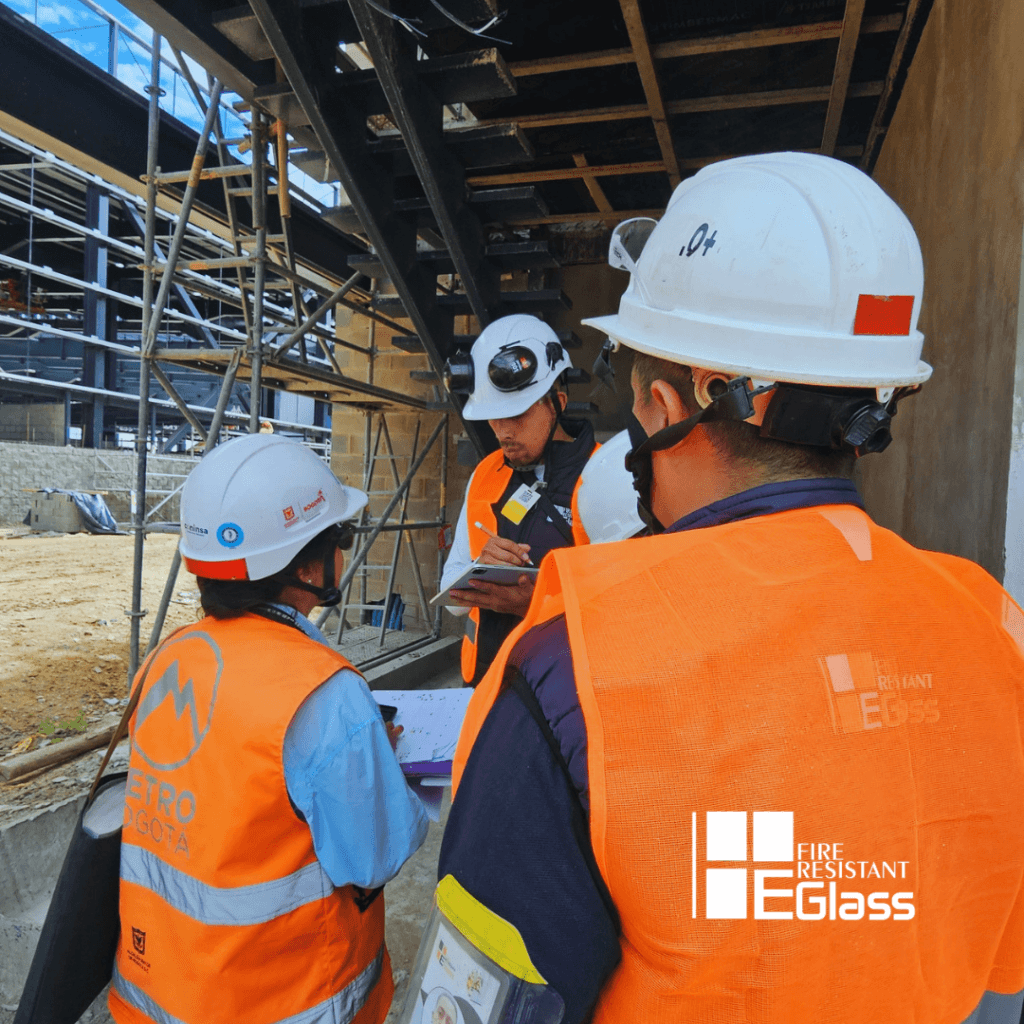Puertas cortafuego para la Línea 1 del Metro de Bogotá instaladas por Eglass Fire Resistant